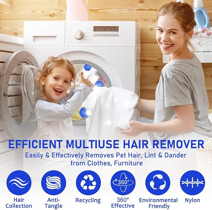 Pet Hair Remover for Laundry, Hair Catcher for Washing Machine, 24PCS - Image 4