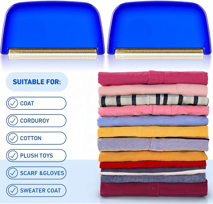 Boao 4 Pieces Sweater Combs to Remove Pilling Sweater Defuzzer,Classic | Multi-Fabric Sweater Comb, Wool Cotton Pilling Remover, Remove Fuzz and Bobbles from Clothes Coats Blankets - Image 7