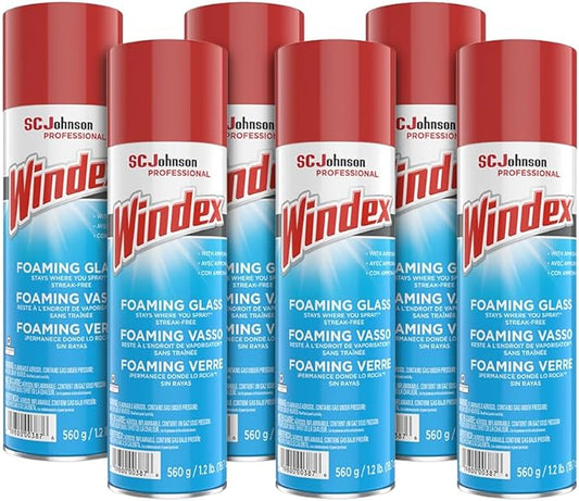 Windex Foaming Glass Cleaner, Fresh, 20 oz Aerosol Spray