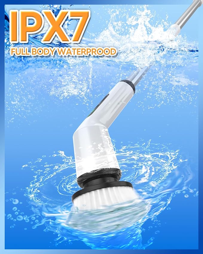 Electric Spin Scrubber (White)
