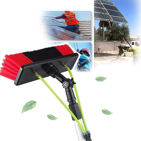 5-12m(16.5-39.5Foot) Extension Pole Window Washer Combo Telescopic Pole Window Cleaning Extension Pole for Cleaning Windows(30cm Brush 8m Pole)