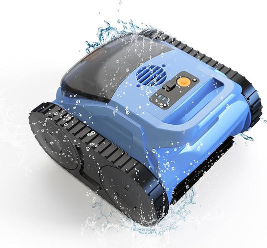 (2026 Upgrade) Pool Vacuum for Inground Pools, Robotic Pool Cleaner, Wall Climbing Pool Cleaner, Cleans Pool Floors, Drain & Walls & Waterline, Cleaning Up to 2100 Sq.ft, 180 Min