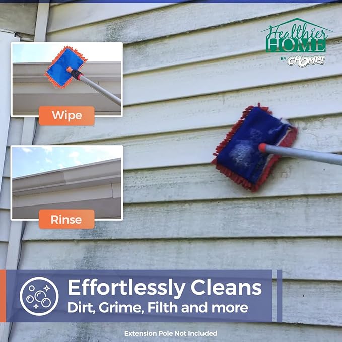 CHOMP! World’s Best Gutter Cleaner: Ultimate Gutter Cleaning Solution for All Types of Rain Gutters, Siding and Metal Trim - Instantly Clean Black Streaks, Filth, Dirt and More - 1 Gallon