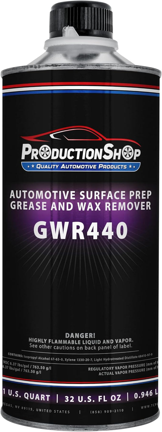 GWR440 - Automotive Grease and Wax Remover Surface Prep Cleaner for before Automobile Painting and all Painting Projects (Quart)