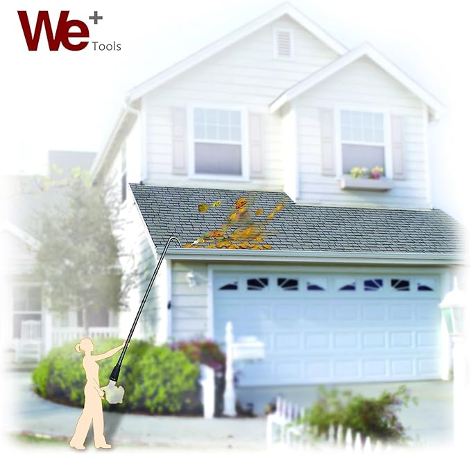 Leaf Blower Gutter Attachment Compatible with Black+Decker Cordless Leaf Blower/Lawn Sweeper 20V MAX LSW221 / LSW321 and 40V MAX LSW40C (for Black Decker, Cordless Leaf Blower)