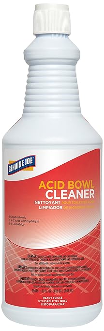 Genuine Joe Acid Bowl Cleaner, Ready-To-Use, Pleasant Scent, 32 fl oz, 12 Count