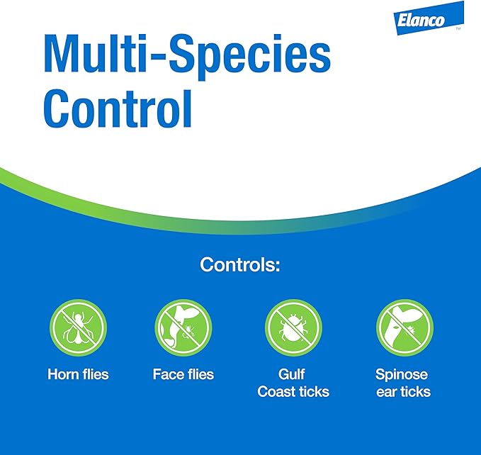 Elanco CyLence Ultra Insecticide Cattle Ear Tags | Fly & Tick Pest Control Ear Tags | 20 Cattle Ear Tags