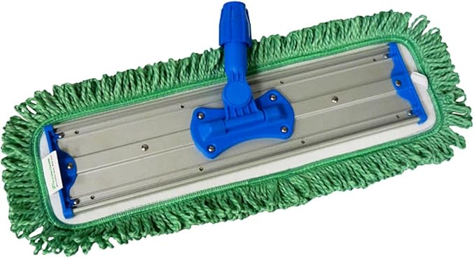 Real Clean 18 inch Professional Commercial Microfiber Mop with Three 18 inch Premium Microfiber Mop Pads and 2 Microfiber Towels