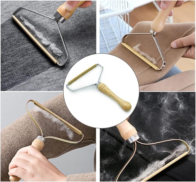 SUOXU Lint Remover Portable Pet Hair Remover,Reusable Lint Fabric Shaver Carpet Roller Scraper,for Carpet,Fabric Sofas,Beds, Furniture, Clothes Cat?€?Dog Hair Removal Cleaning Professional Tools - Image 3