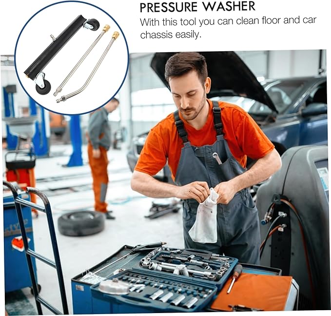 High-Pressure Chassis Cleaner Brush Car Wash Broom Truck Undercarriage Cleaning Tool