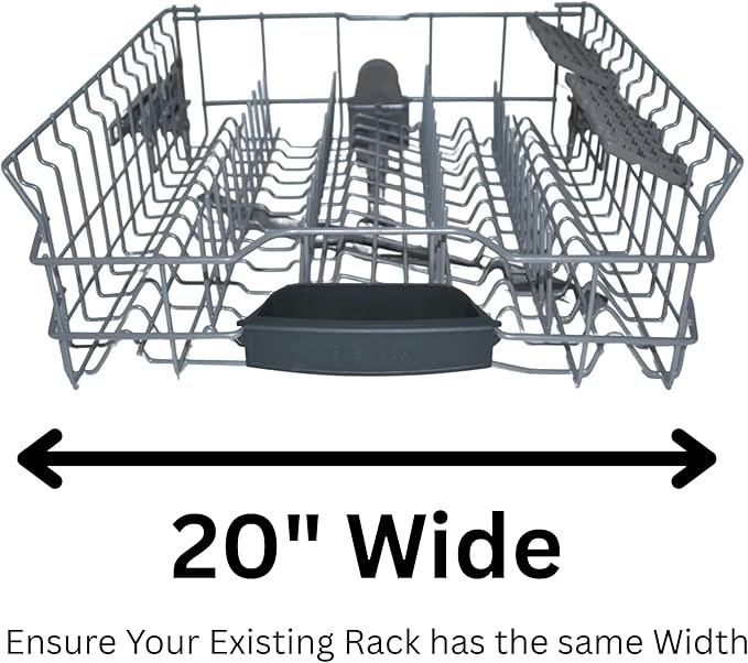 New 00778366 Dishwasher Complete Upper Crockery Basket Rack. Repalaces 00778366, 00777233, Compatible with Most Bosch 100 Series Dishwashers. 20" Wide 20.5" Deep. Fits Specific Models.