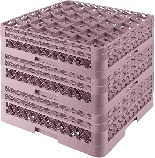 3 Packs 36 Compartment Base with 2 Extenders Commercial Cup Rack | Polypropylene Dish Drying Rack | Quitly Clean Divided Durable Dishwasher Rack for Restaurants Bar Hotel Kitchen