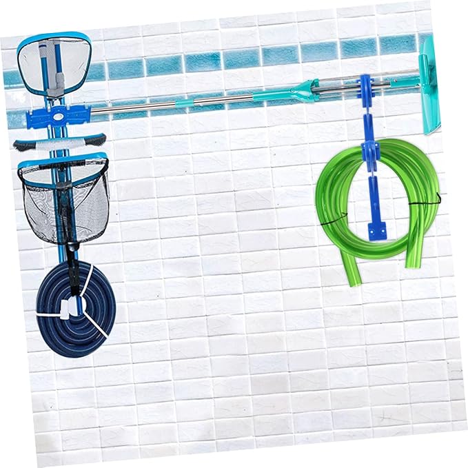 BESPORTBLE 1set Pool Cleaning Tool Rack Storage Hanger for Swimming Pool Accessories Easy Installation Random Color