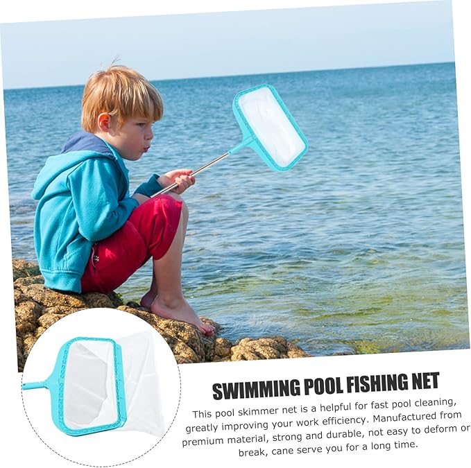 Swimming Pool Leaf Skimmer Net Pool Cleaning Tool for Efficient Maintenance of Spas Fountains Ponds and Sturdy Design