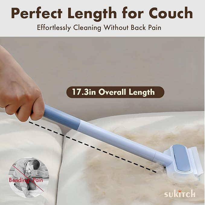 Dog & Cat Hair Remover for Couch, Reusable Lint Brush for Furniture | Multifunctional Fur Removal Tool, Reusable Design with No Refills Needed for Couch, Sofa, Bedding & Car Seats - Image 6