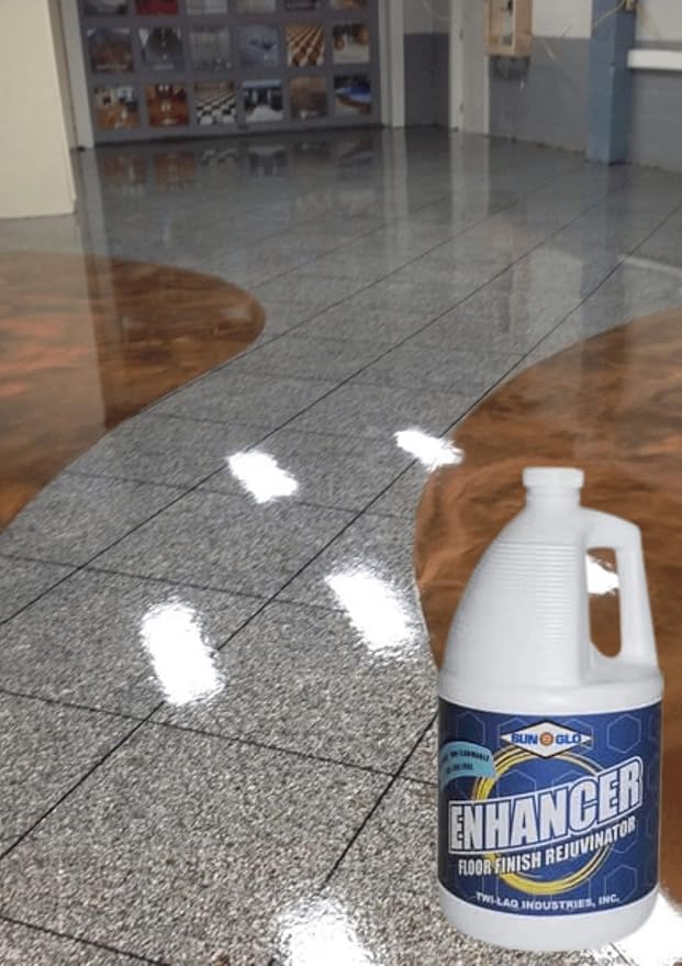 SunGlo Enhancer - Rejuvenate Floor Finish, Spray Buff for Floors Cleaning Supplies, Hardwood Floor Polish (4x1 Gallon Case)