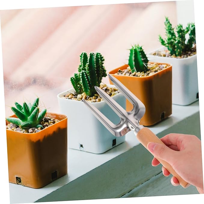 1set Gardening Hand Tools Handle Shovel Rake for Planting Digging Cultivating Kit for Vegetable Gardens and Flower Beds
