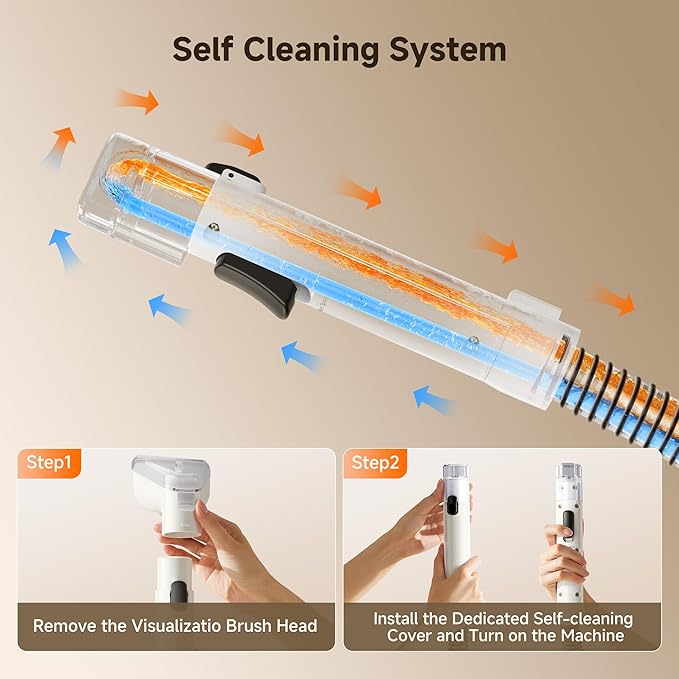 Uwant Portable Carpet and Upholstery for Deep Cleaner, 18Kpa Carpet Cleaner Machine for Cars, Pets with Pet Pro Solution and Self Cleaning Set of 1 for Spot, Rug, Couch