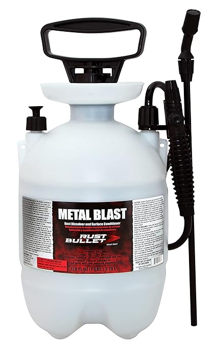 RUST BULLET Metal Blast - 1 Gallon Sprayer - Rust Remover & Metal Prep, Cleaner & Conditioner for Superior Adhesion, Eliminates Grease, Contaminants & Corrosion