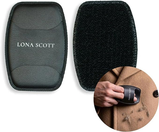 Pocket Lint Brush x2, Reusable Lint Remover & Lint Roller for Clothes, Travel, Pet Hair Remover, Dust & Dandruff by LonaScott