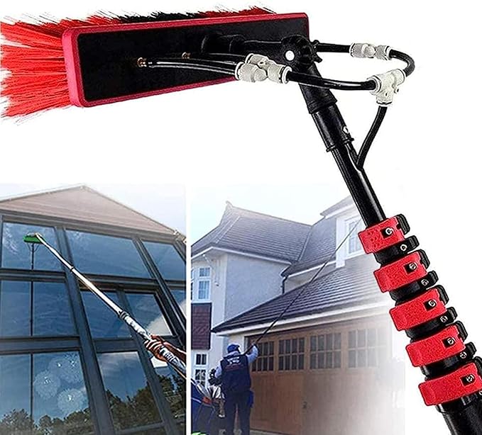12-36 Foot Window Cleaning Water Fed Poles,Window Cleaning Water Fed Poles Roof Cleaning Tools,Cleaning Tool for Window Glass, Solar Panel,6m/20FT