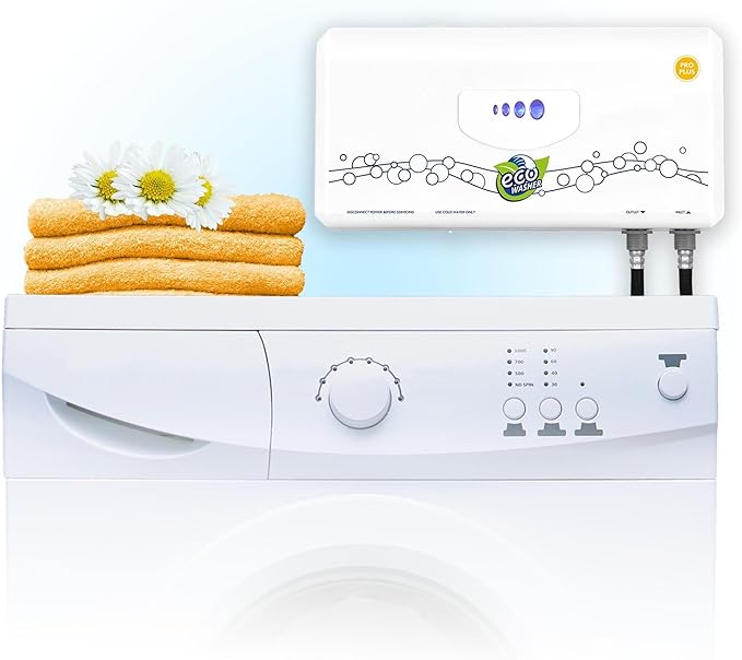 NEW to Amazon EcoWasher®ProPlus #1 Hard Water Ozone Laundry Solution| Celebrating 13th Anniversary Model Combining Ozone Ionization "Magnet" Powered System | #1 Ozone System for Hard Water