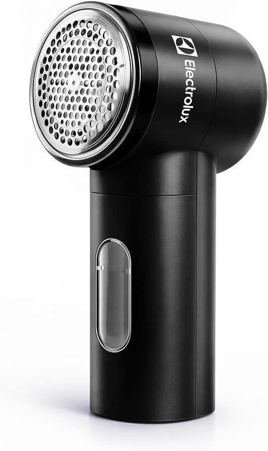 Electrolux Rechargeable Fabric Shaver | Compact Travel Lint Remover for Clothes & Furniture | Eliminates Fuzz & Pilling | 3-Speed Electric Lint Shaver with Type-C Fast Charging Port - Black by Unknown