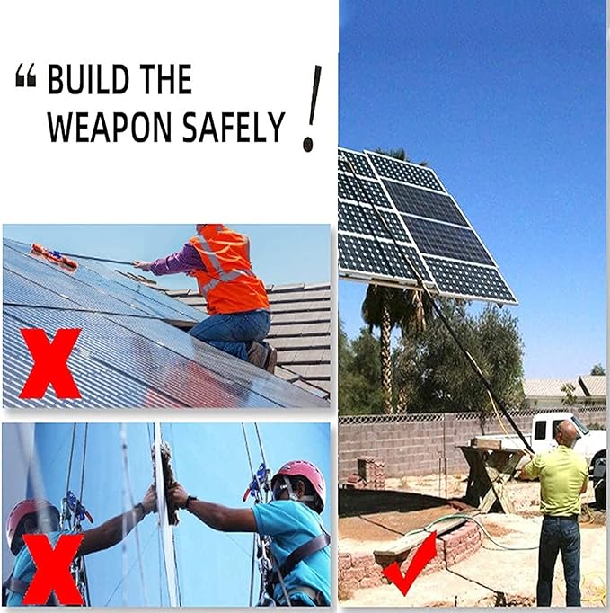 Window Cleaning Pole,Photovoltaic Panel Cleaning Brush,3.6-10.8MWater Fed Telescopic Brush,Conservatory Roof Cleaning Tools,for Photovoltaic Panel Cleaningtrucks Windows,6m/20FT
