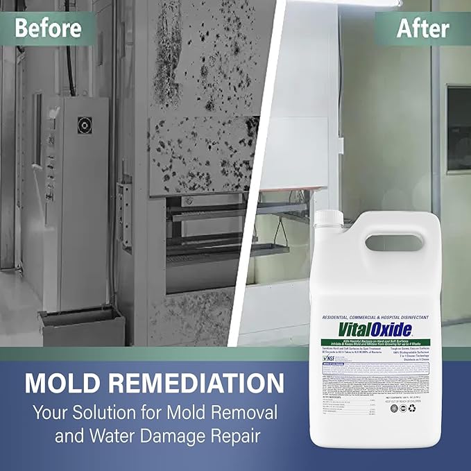 Vital Oxide 55 Gallon Drum Hospital Grade Disinfectant| Deodorizer, Food-Contact Sanitizer| Kills 99.9% of Viruses and Bacteria| Kills Mold & Mildew,| Odorless