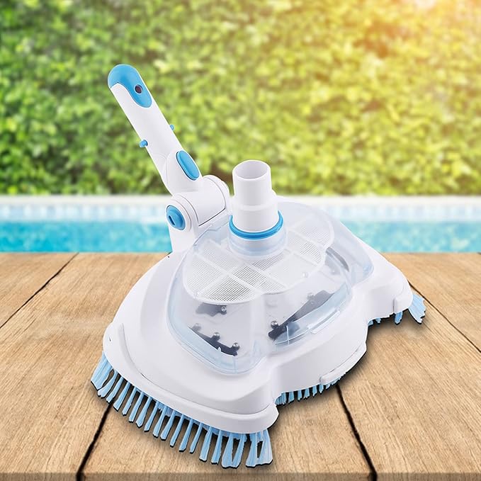 Professional Pool Vacuum Head Premium Durable Pool Cleaning Tool with High Density s for Swimming Ponds Aquariums PVC Material 12 Inch Width