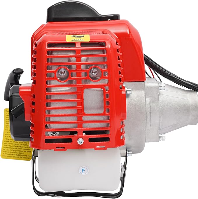 52CC 2-Stroke Gas Handheld Power Broom,20.47in Outdoor Gasoline Power Broom Walk Behind Sweeper Cleaning Driveway Tools,1.7KW High Performance Cleaner for Boulevards,Driveways,Lawns,Sidewalks