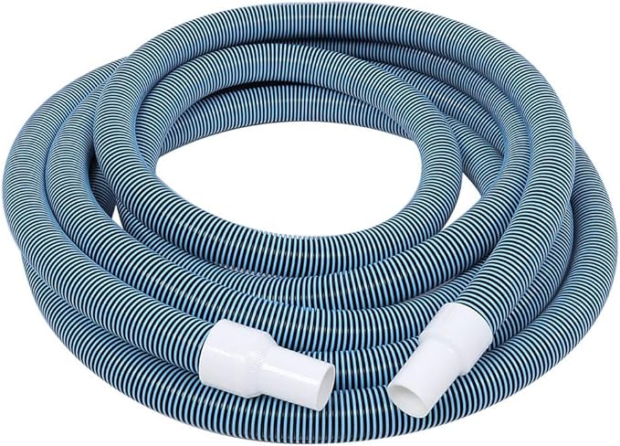 Swimming Pool Hose Vacuum Suction 15m Premium Floating Wavy Design Heavy Duty Plastic Pool Cleaning Tool for Outdoor Bubble Hot Spring SPA Bath Small Swimming Pools