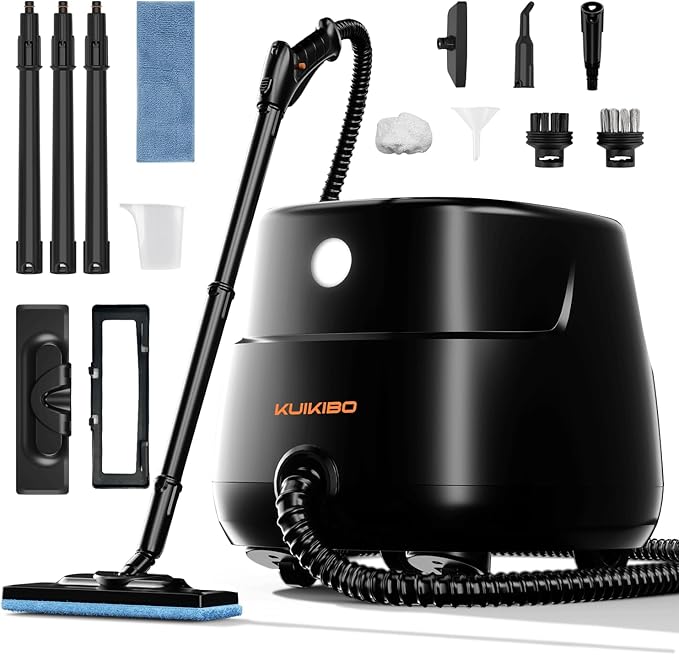 Powerful Steam Cleaner for Home, Chemical-Free Multipurpose Steam Cleaner, 3-Steam Volumes Comfy Handle, Portable Deep Cleaning Lightweight Steamer for Car Detailing Carpet Upholstery Tile Grout