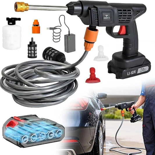 20V Cordless Pressure Washer, Portable Battery-Powered Car Washing Tool Designed for Vehicle Exterior Care, Tire Rinsing, Home Driveway Cleaning