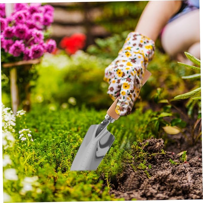 BESPORTBLE 1 Set Gardening Tools Ergonomic Handle Shovel and Rake for Easy Weeding and Soil Removal with Wide Shovel Harrow and Hoe for Vegetable Gardens and Flower Beds