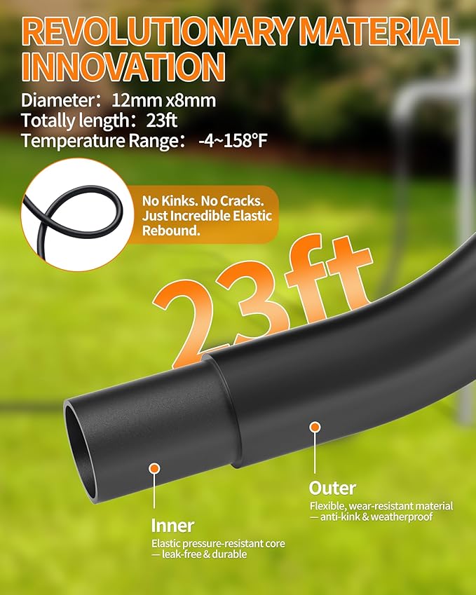 Cordless Pressure Washer Battery Powered; 990PSI Cordless Power Washer with 6-in-1 Nozzle, 23FT High-Elastic Hose, 21V Battery&Charger; Portable Handheld Pressure Washer Cleaner for Home (5022-BK2)