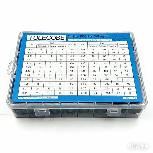 24 Size 1500 Pcs Universal Metric Nitrile Rubber(NBR) O Ring Assortment Kit for Various car Auto Hydraulic Faucet Plumbing Pressure Washer Air or Gas Sealing Repair Home Repair Home Repair