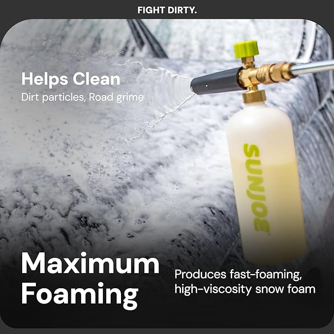 Sun Joe SPX-FCS1G Snow-Foam Pressure Washer Car-Wash Soap, 1 Gallon, Pineapple Scent