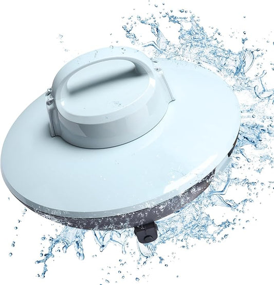 Robotic Pool Cleaner, Pool Vacuum for Above Pools with Dual-Drive Motors, Self-Parking Technology for Above-Ground Flat Pools up to 645sq.ft (Lasts 90 Mins)