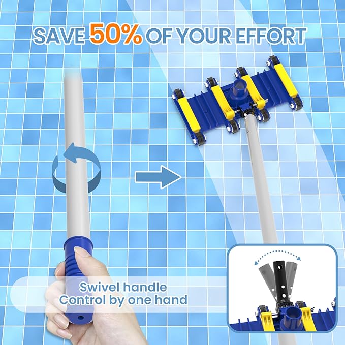 Poolvio Premium Pool Cleaning Kit: Inground & Above-Ground Bundle