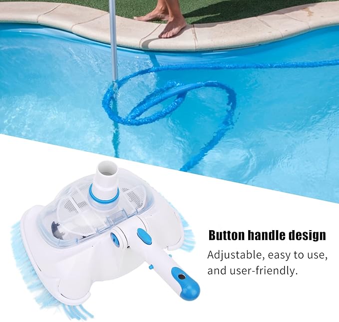 PerGar Pool Vacuum Heads, Manual Pool Vacuum Heads, Pool Vacuum Head Accessories, allinone Pool Cleaning Tools, Pool Vacuum Heads with Brushes, Pool Cleaning Vacuum Heads