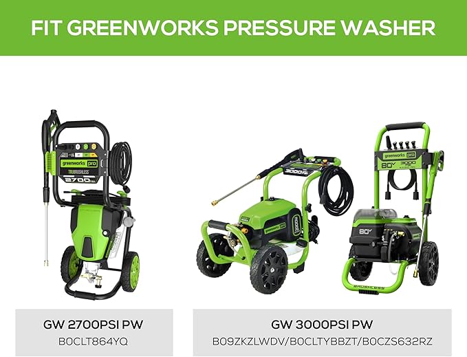 GreenWorks 5210902 15" Extension Included Surface Cleaner, Green