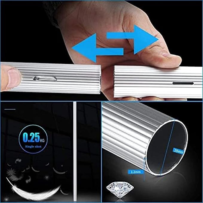 Telescopic Window Cleaning Pole & Solar Panel Brush3.610.8m Water Fed Roof Cleaning Tools for Conservatories & Photovoltaic Panels 7.2m/24FT