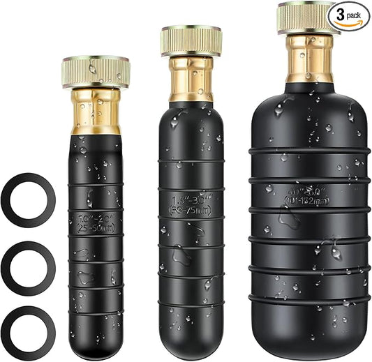 GlückMarine Drain Cleaning Bladder Kit fits 1 to 6 Inch Drain Pipes unclogs Stubborn Blockages in Kitchen Sink Bathtub Main Drain and Sewer Line with Water Power