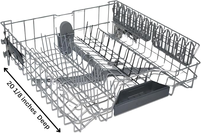 New 20001992 Dishwasher Complete Upper Cutlery Rack Replacement with 20001986, 20000175 Made for Bosch and Thermador. Fits Select ADA Compliant Models Only!
