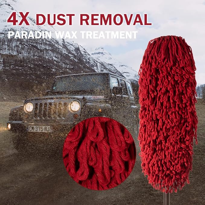 Car Duster Exterior-Stocking Stuffers Gifts for Men Women-Scratch Free Soft Brush Kit forTruck,SUV,RV and Motorcycle,Wax Cotton Hair, Extendable Handle,Car Feather Duster,No Lint