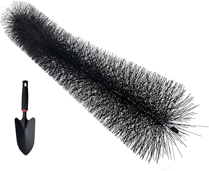 Happybuy Gutter Brush 60ft Length 5.25in Diameter Gutter Cleaning Tool Leaf Guard for 5-Inch Gutters, Roof Debris Clearance, 20 Pack, Durable PP & Galvanized Steel