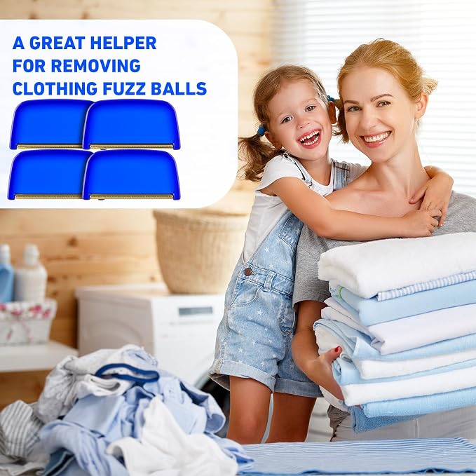 Boao 4 Pieces Sweater Combs to Remove Pilling Sweater Defuzzer,Classic | Multi-Fabric Sweater Comb, Wool Cotton Pilling Remover, Remove Fuzz and Bobbles from Clothes Coats Blankets - Image 5