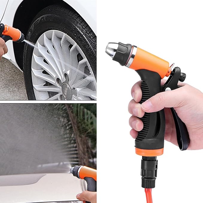 Portable 12V 80W 130PSI Electric Car Washer Sprayer, High Pressure for Vehicle Cleaning, Washing, and Outdoor Use Tool Kit