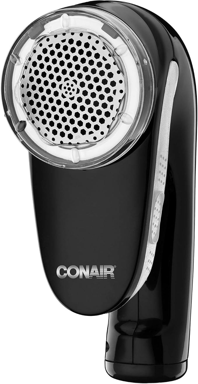 Conair Fabric Shaver and Lint Remover, Rechargeable Portable Fabric Shaver, Black by conair